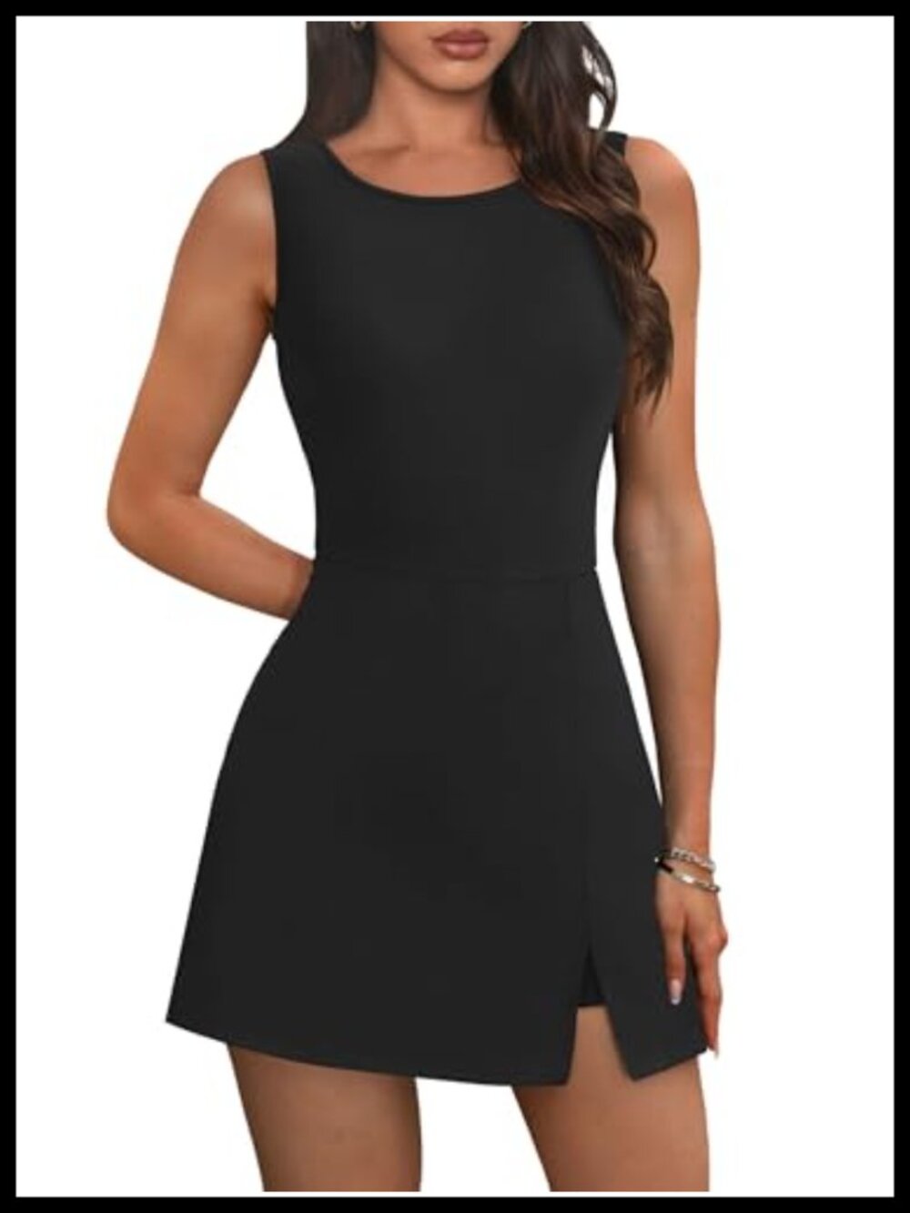 Womens Athletic Dress Crew Neck Sleeveless Tennis Golf Active Dress